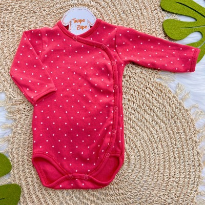 Body Kimono M/L Poá - Rosa Pink